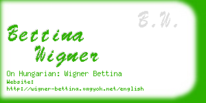 bettina wigner business card